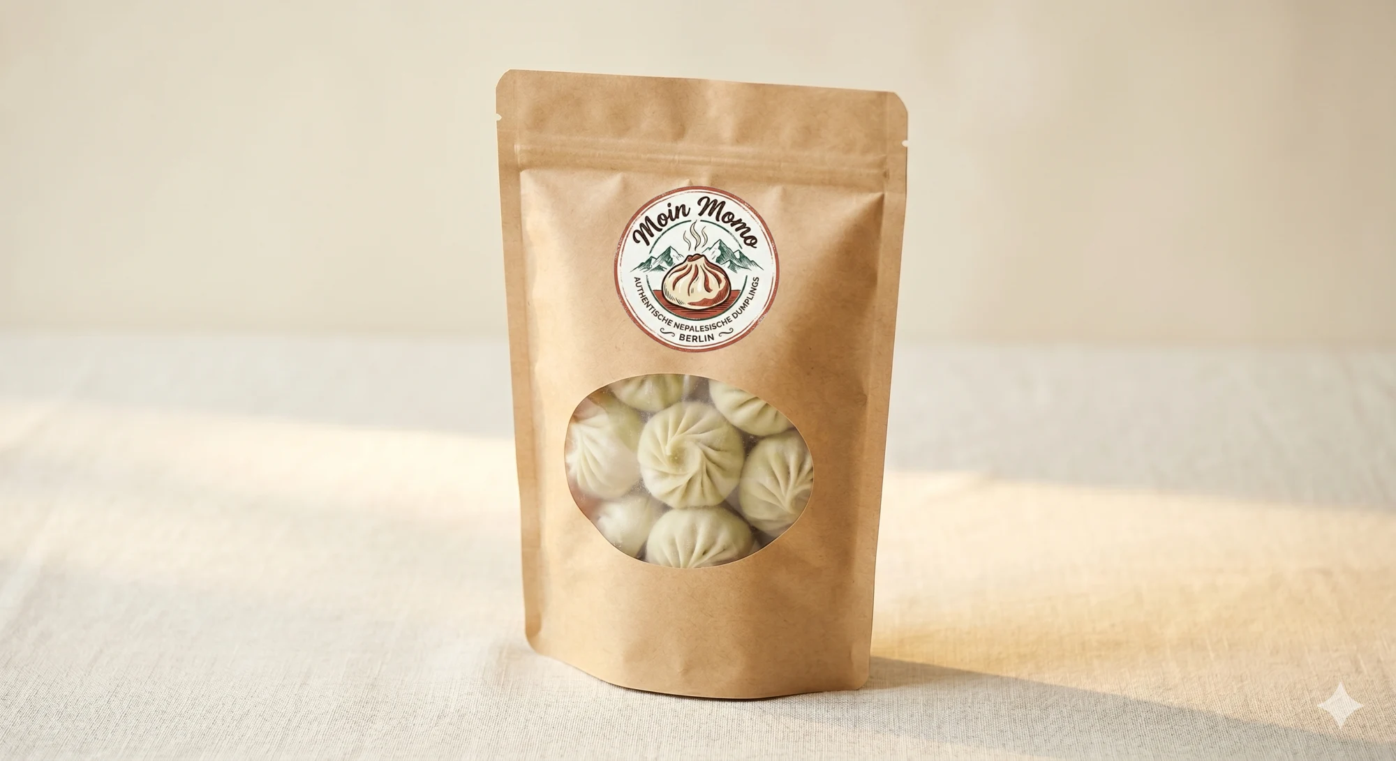 Verpackung Vegetarische Momo